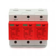 DC (Direct Current) SPD 1000V 20~50KA 3Pole LWDC50-3